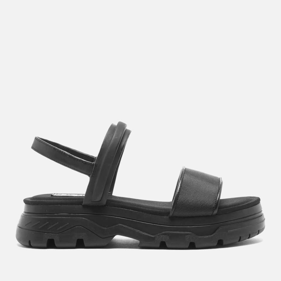 DKNY Women's Addie Multi Strap Flat Lug Sandals - Black - Free UK Delivery over Â£50