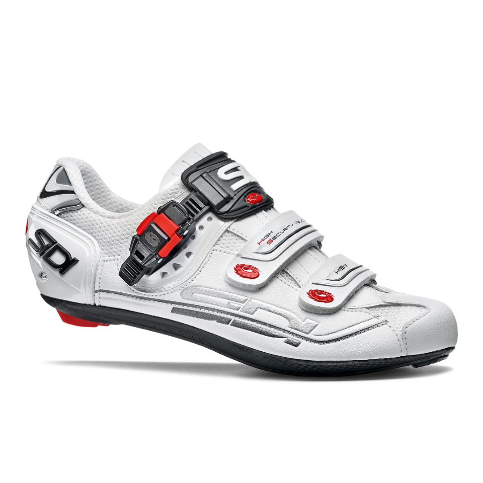 sidi white cycling shoes