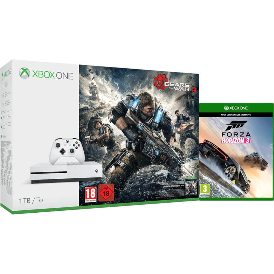 Xbox One S 1TB Console - Includes Gears of War 4 and Forza ...