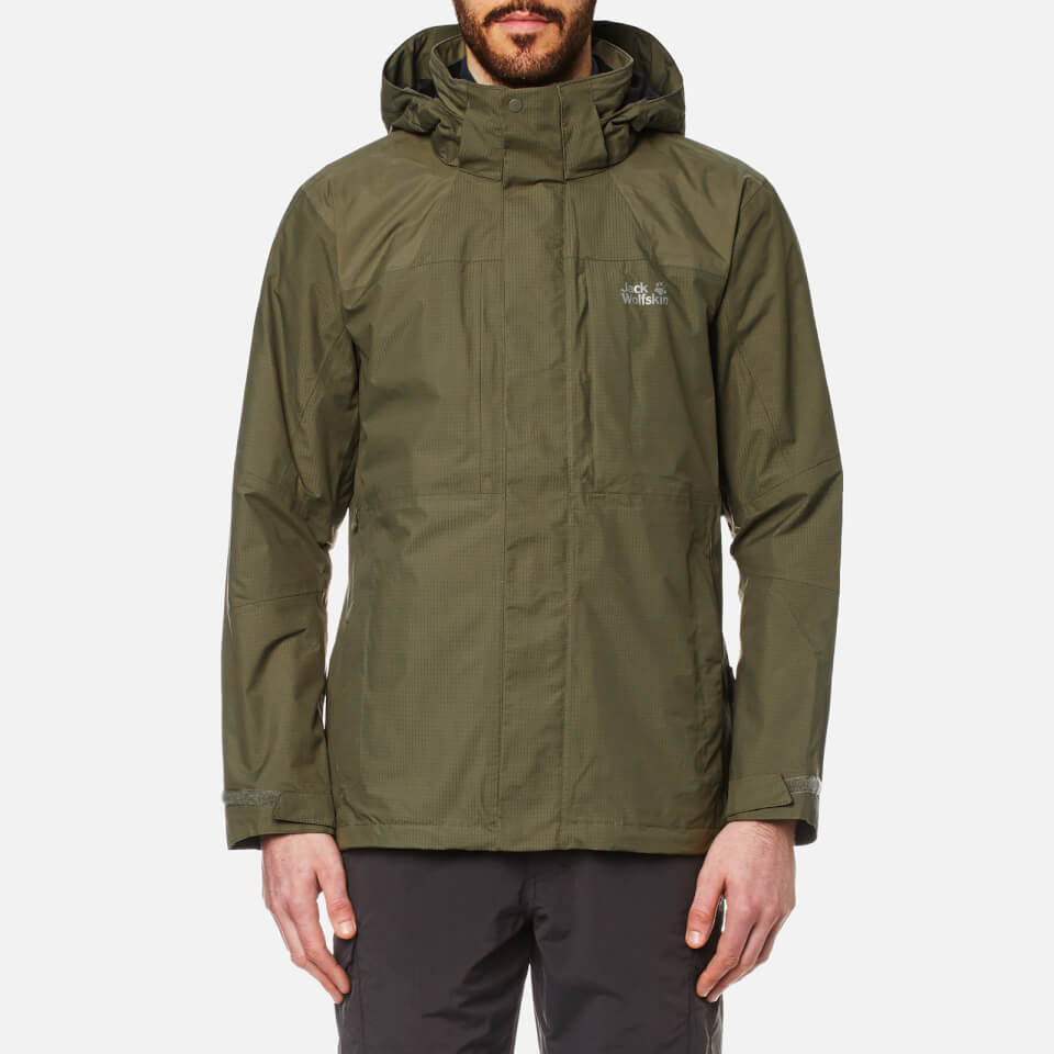 Jack Wolfskin Mens Brooks Range Flex Jacket  Burnt Olive Kleidung  TheHut.de
