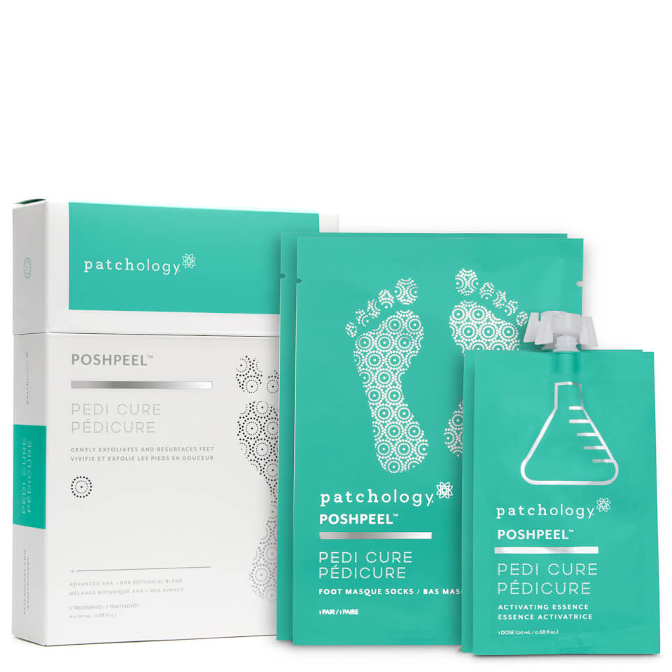 Patchology Poshpeel Pedicure 2 Treatments Box Lookfantastic