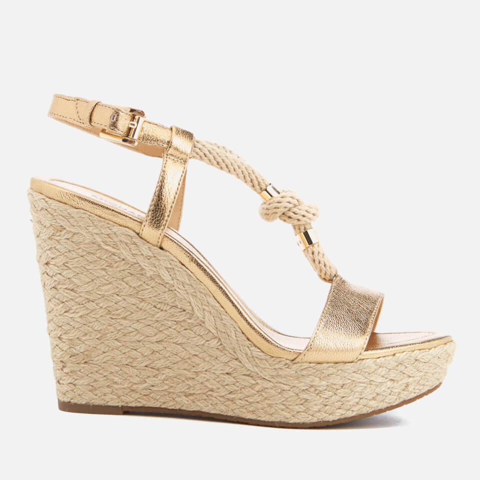 MICHAEL MICHAEL KORS Women's Holly Rope Strap Wedged Sandals - Pale ...