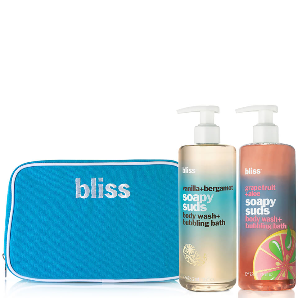 bliss Soapy Suds Bath Body Wash Duo Free Shipping LOOKFANTASTIC