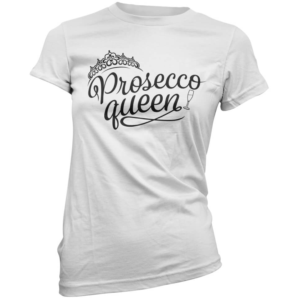 Prosecco Queen Women's T-Shirt - White Merchandise | Zavvi