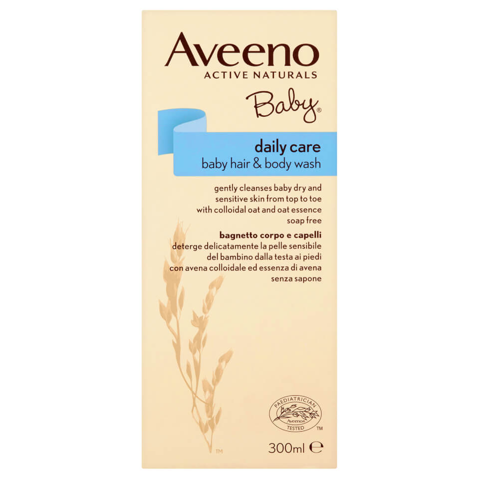Aveeno Baby Daily Care Hair and Body Wash 300ml  Free 
