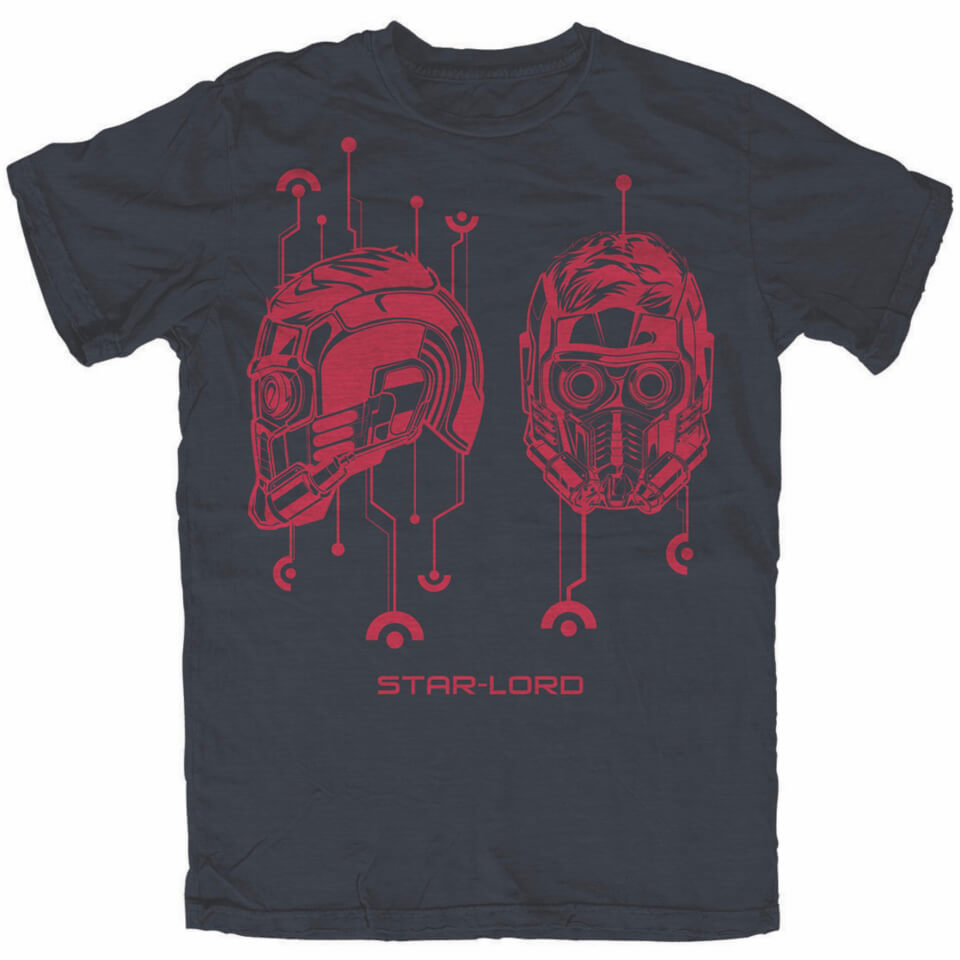 Marvel Men's Guardians of the Galaxy Vol.2 StarLord TShirt Navy