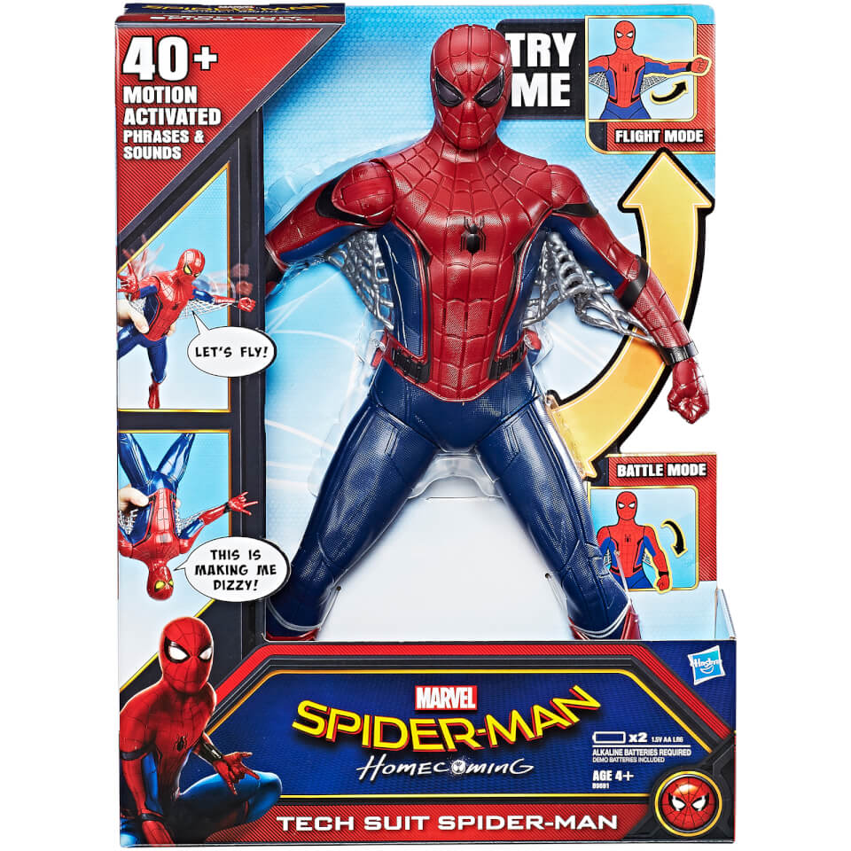 Marvel Spider-Man: Homecoming Tech Suit Spider-Man Action ...