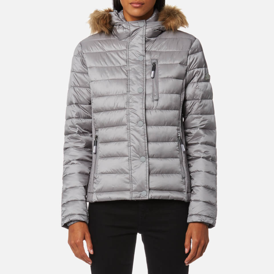 superdry luxe fuji double zip hood