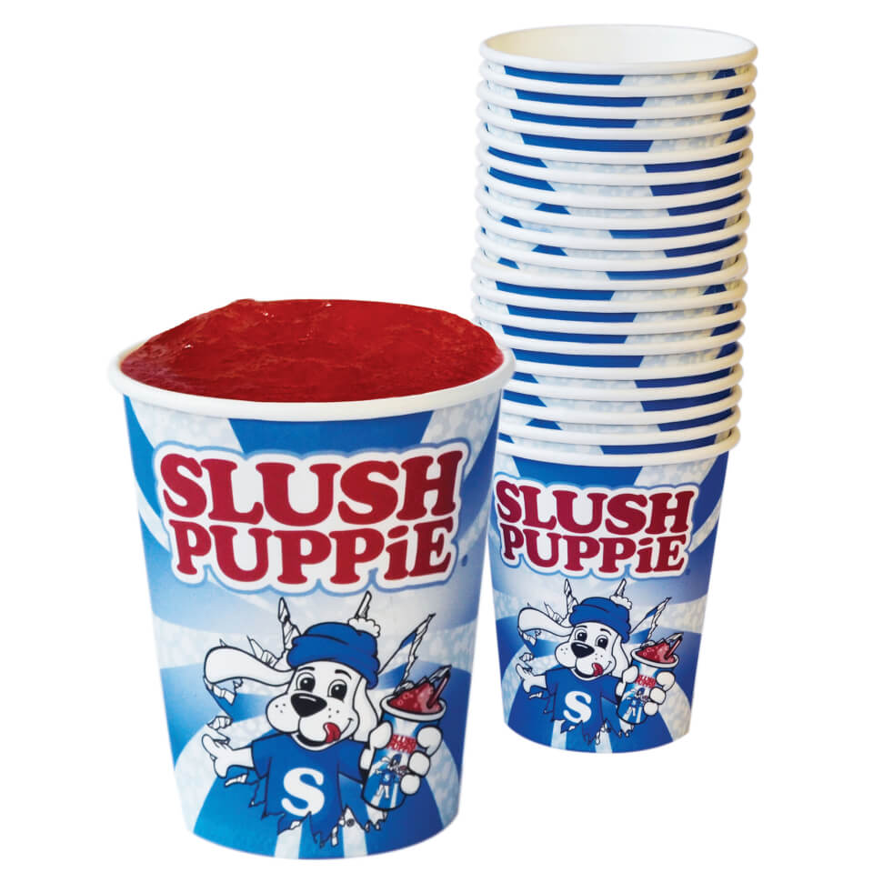 Slush Puppie Paper Cups & Straws (Set of 20) IWOOT