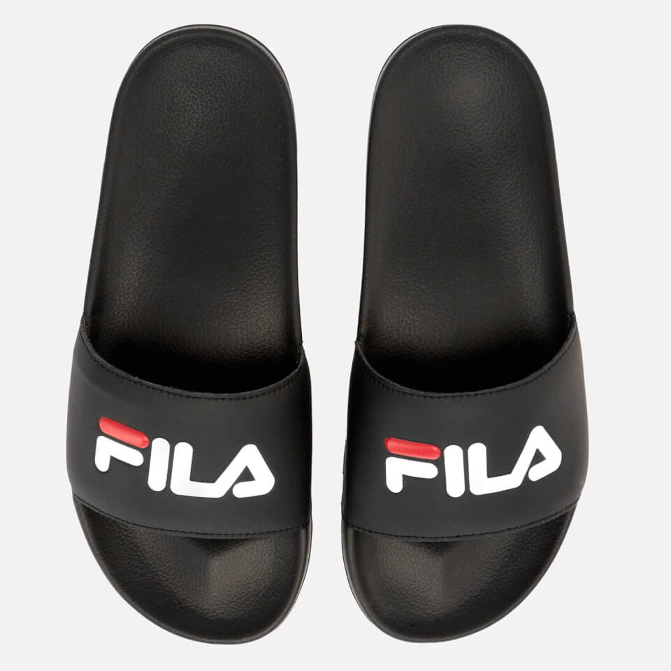 FILA Drifter Slider Sandals - Black/FILA Red/White | FREE UK Delivery ...