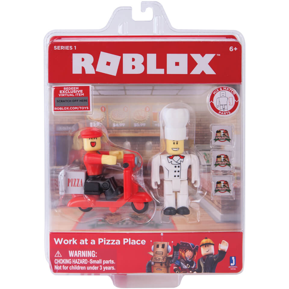 Roblox Work At A Pizza Place Game Figure Pack - redeem roblox code toy on xbox