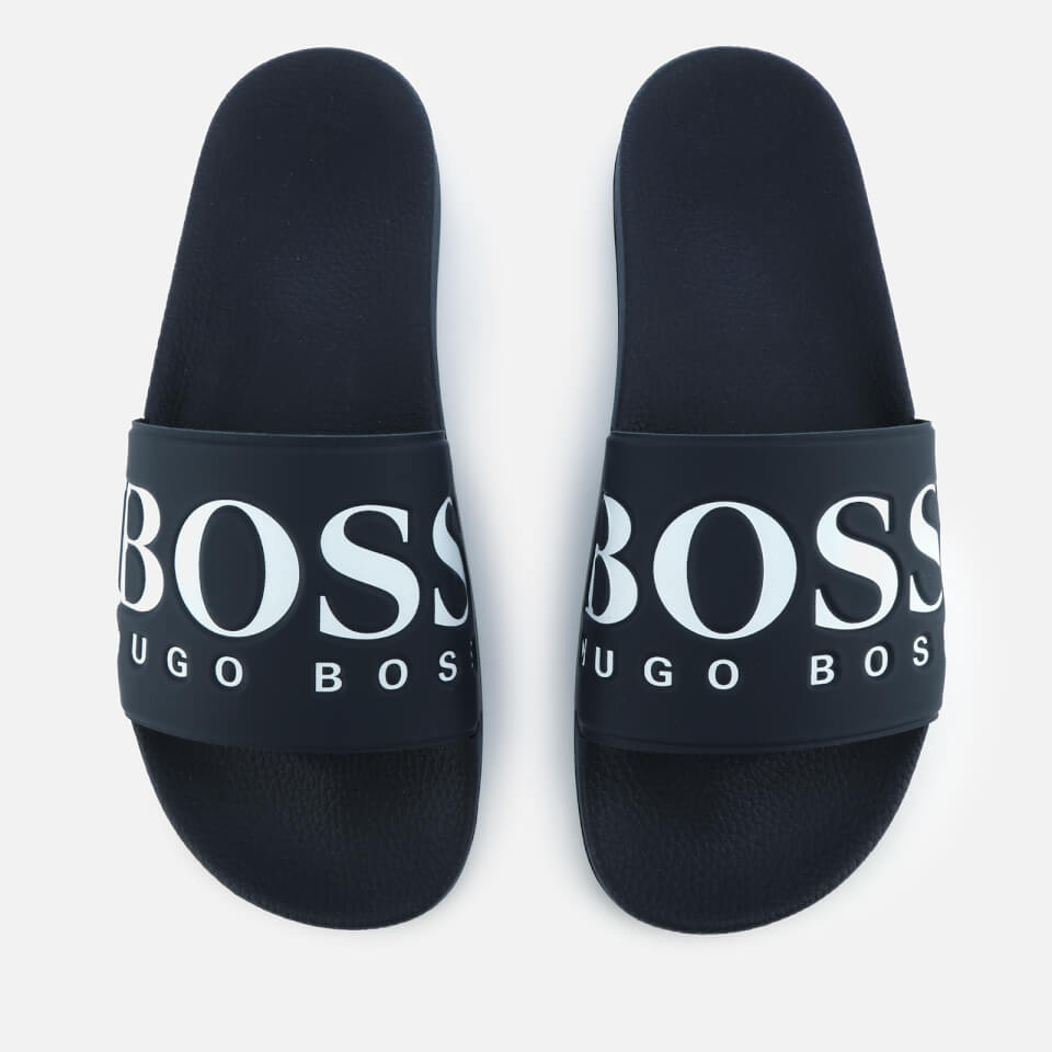 BOSS Hugo Boss Men's Solar Slide Sandals - Dark Blue Mens Footwear ...