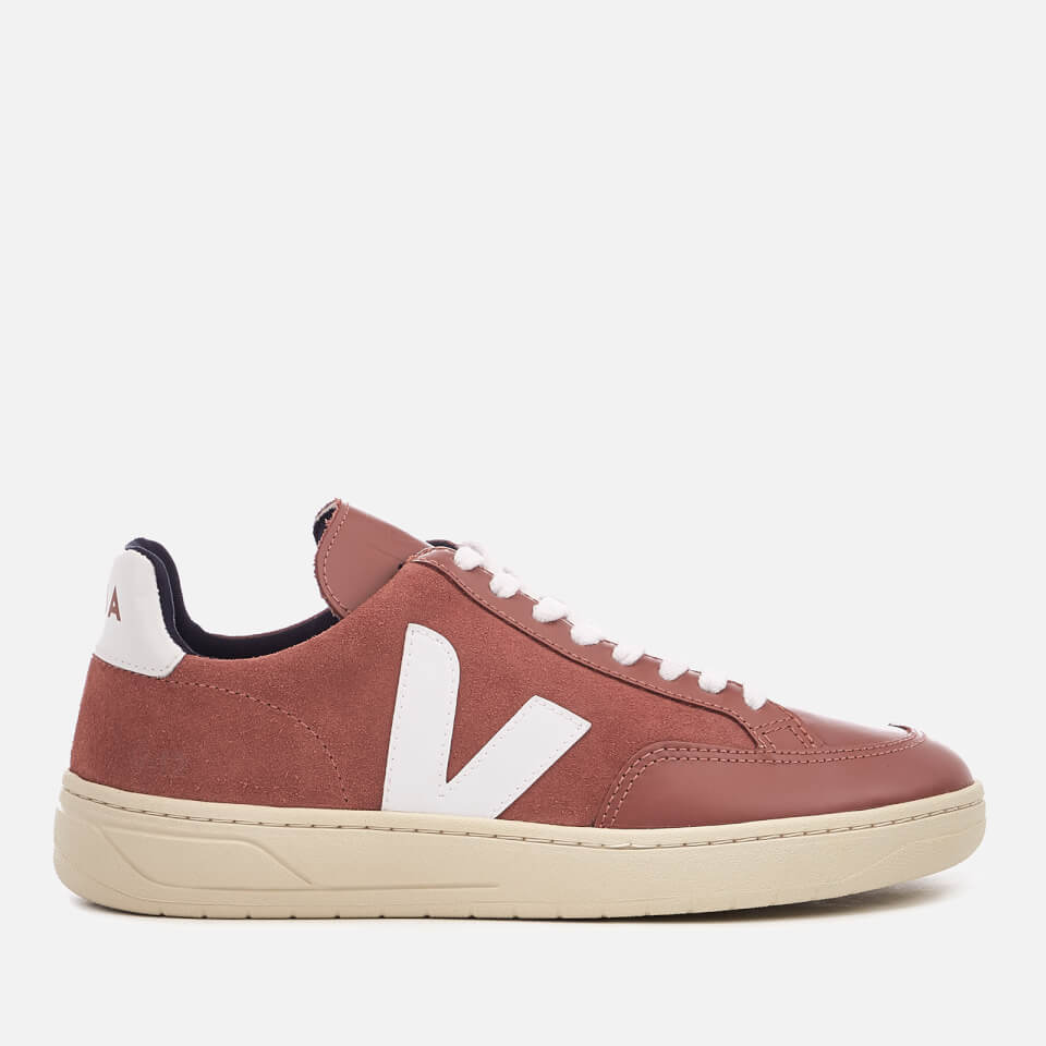 Veja Women&#39;s V12 Suede Trainers - Dried Petal/White - Free UK Delivery over £50