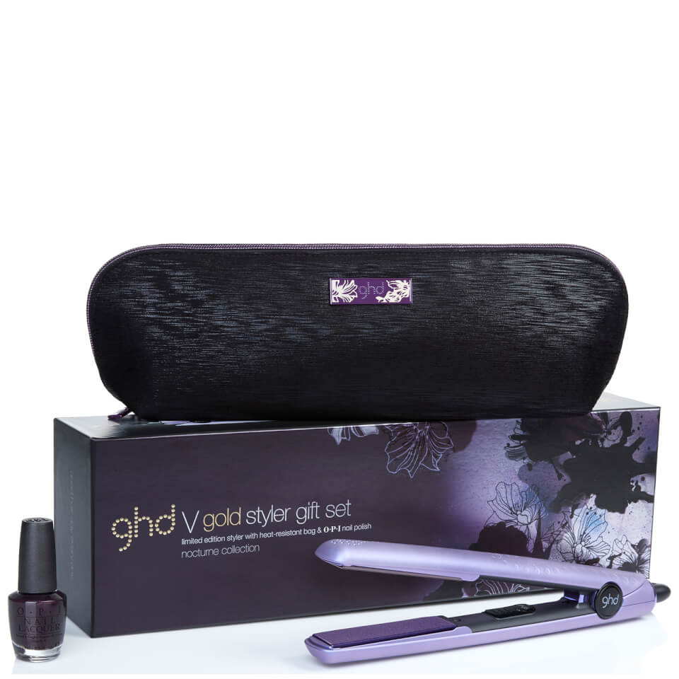 purple nocturne ghd v mk5 hair styler straightener