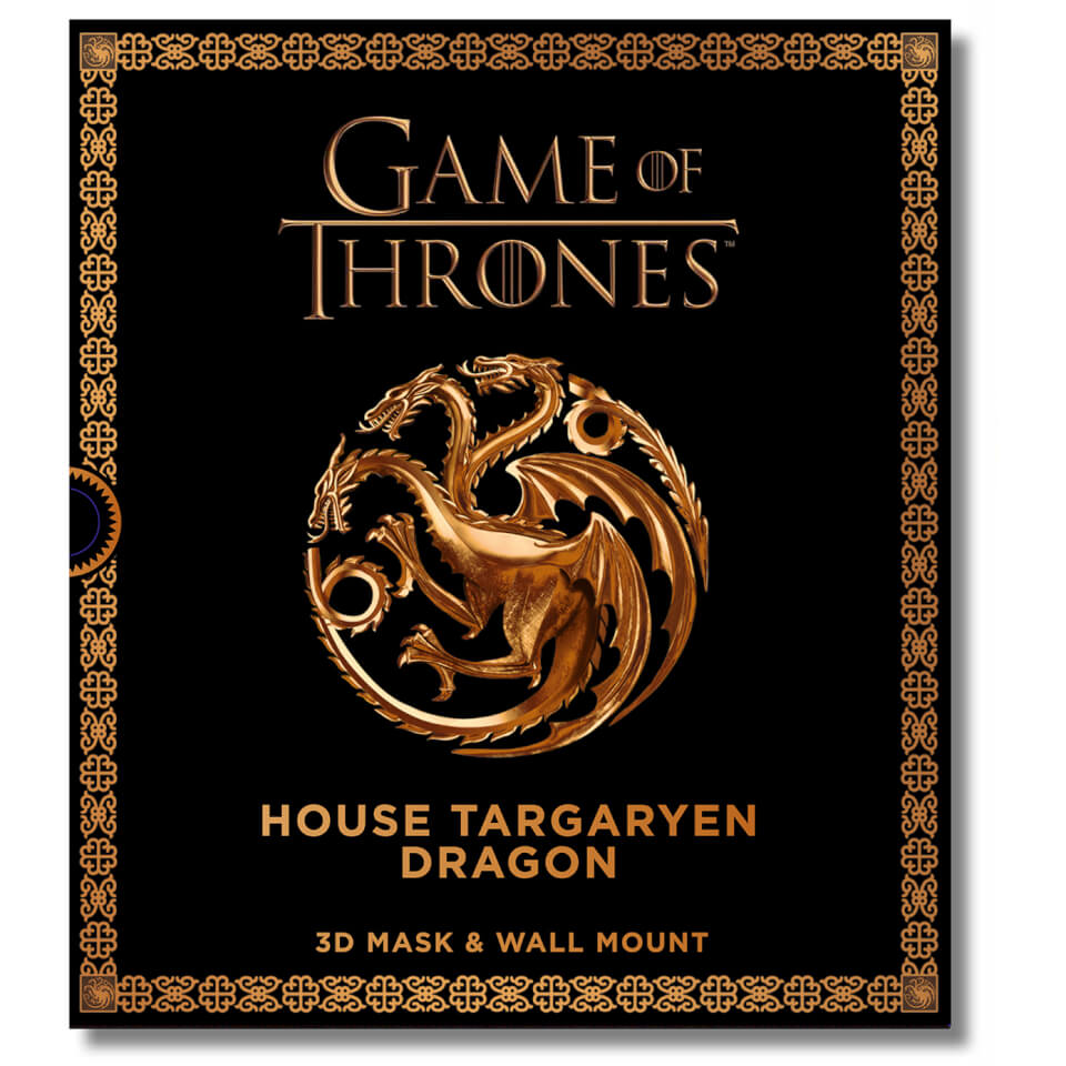 Game Of Thrones House Targaryen Dragon 3d Mask Parties Zavvi Us