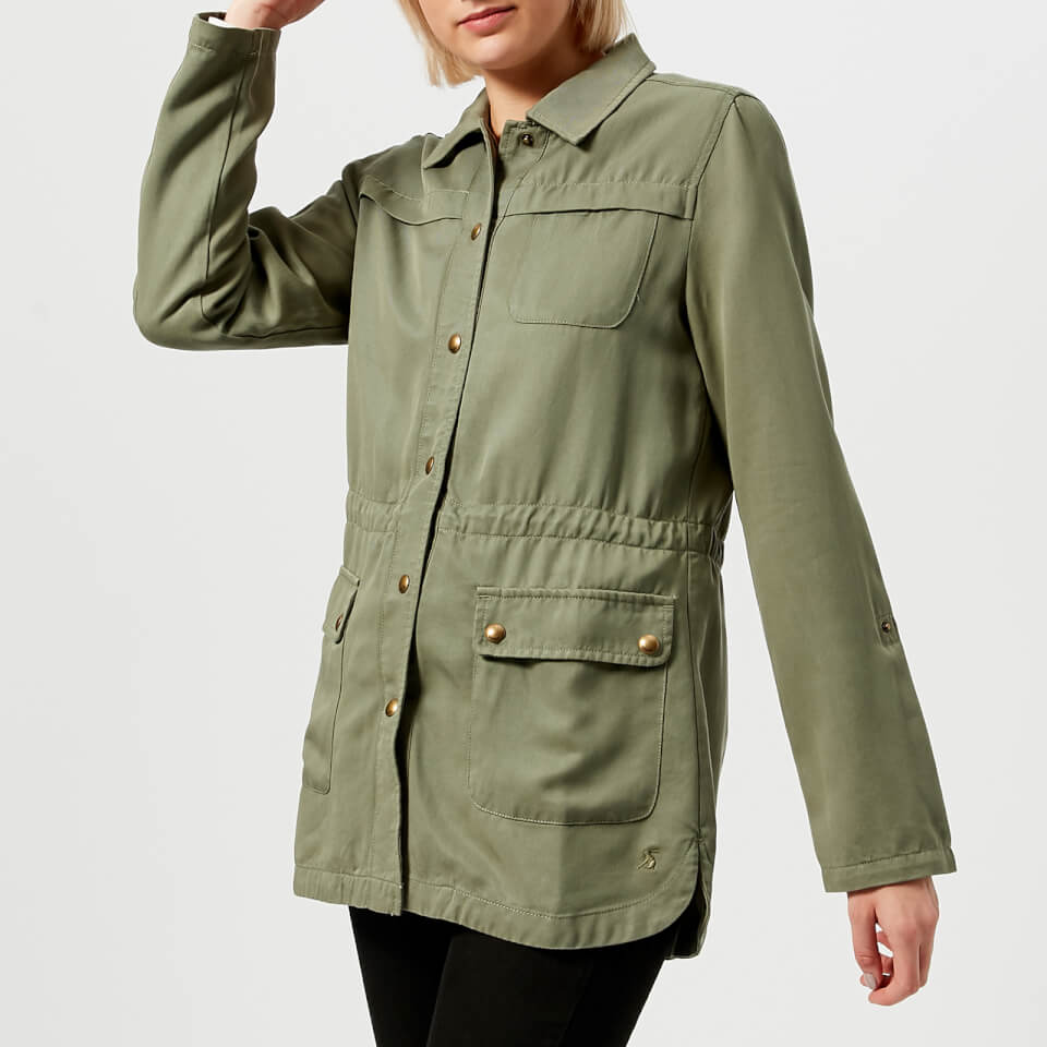 Joules Women's Cassidy Safari Jacket - Soft Khaki Womens Clothing ...