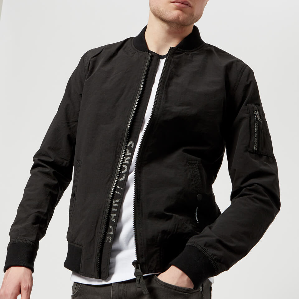 Superdry Men's Rookie Air Corps Bomber Jacket Artillery Black