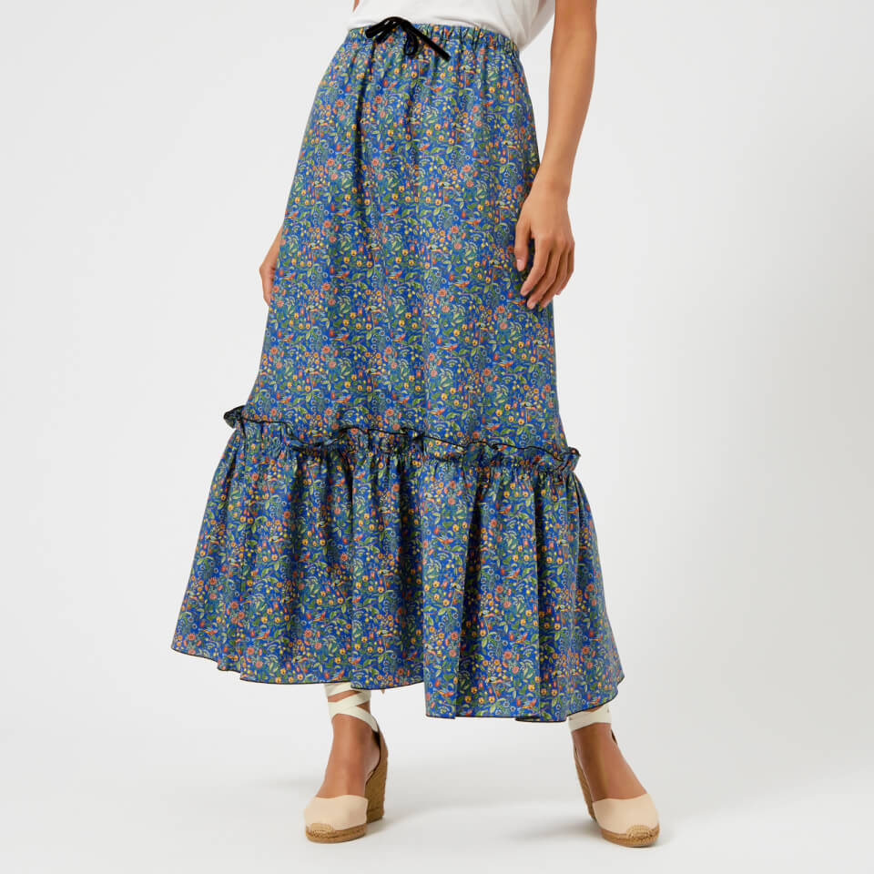 A.P.C. Women's Cecil Maxi Liberty Print Skirt - Multi - Free UK ...