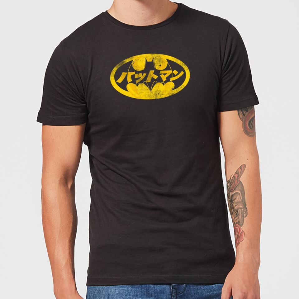 Dc Comics Batman Japanese Logo T Shirt Black Pop In A Box Us