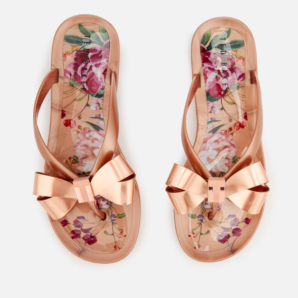 ted baker flip flops bow