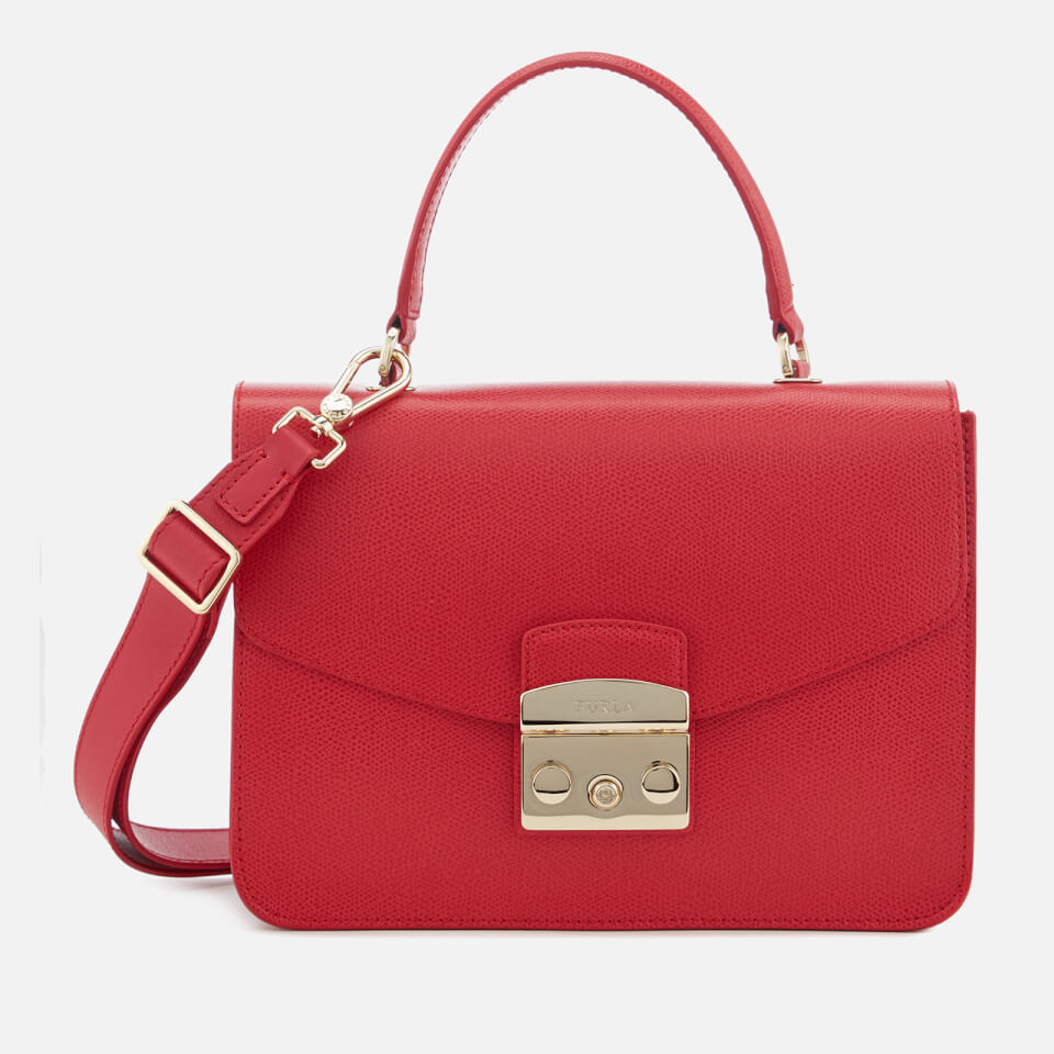 Furla Women's Metropolis Small Top Handle Bag Ruby
