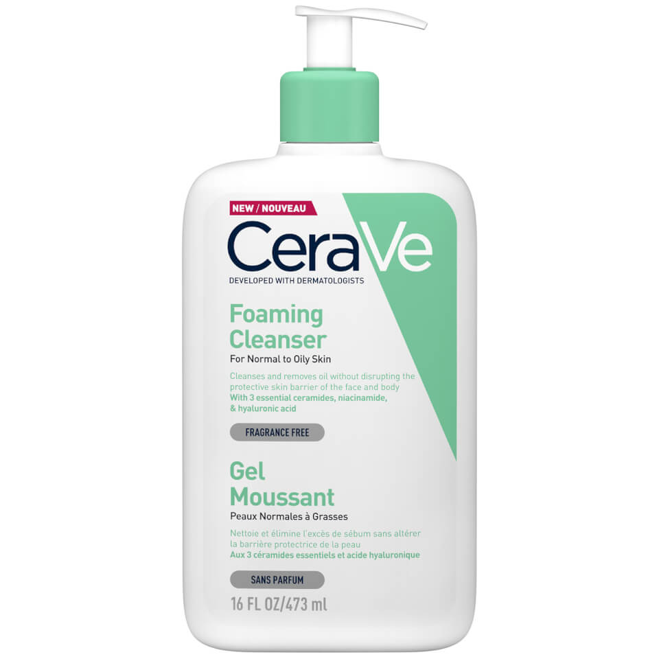 Cerave Foaming Facial Cleanser 473ml Free Shipping Lookfantastic