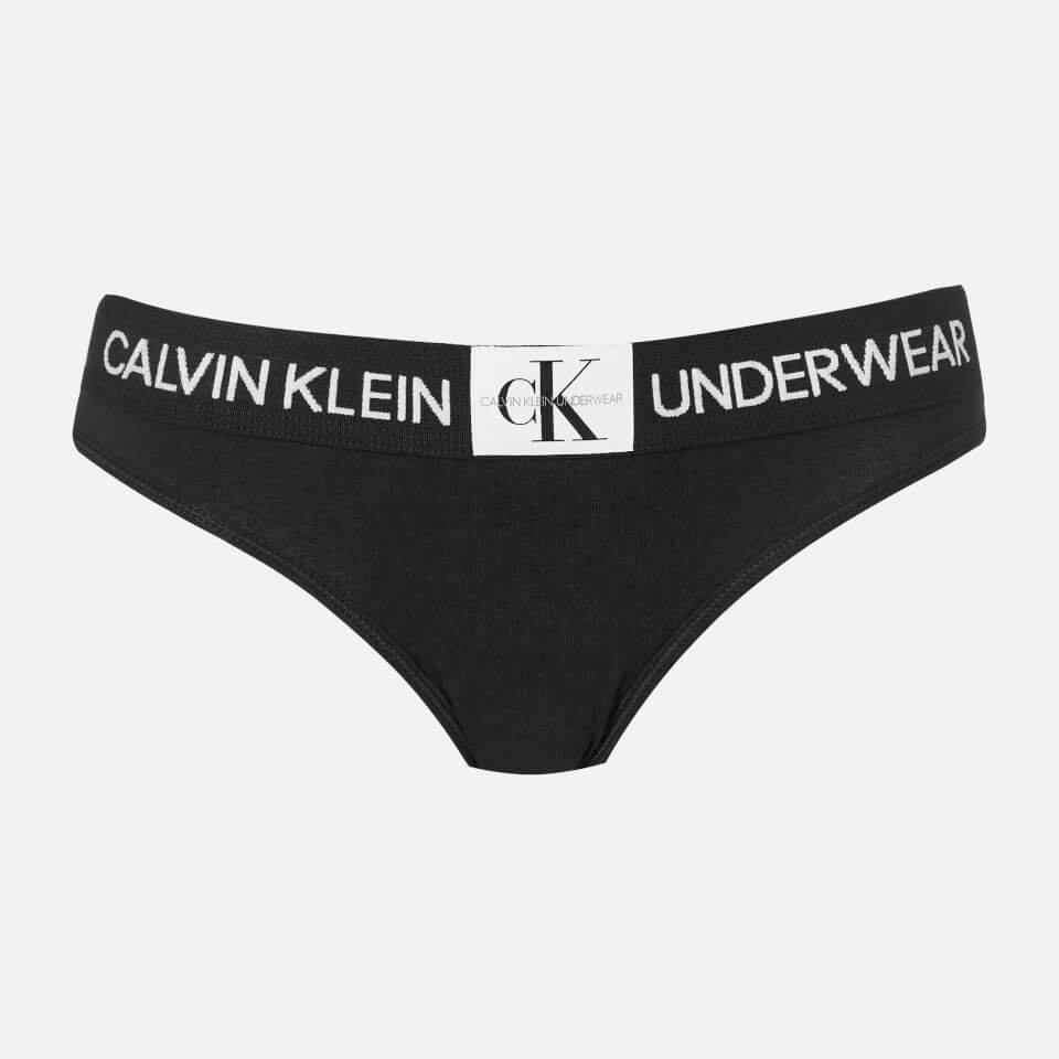 Calvin Klein Women's Monogram Bikini Briefs - Black Womens Lingerie ...