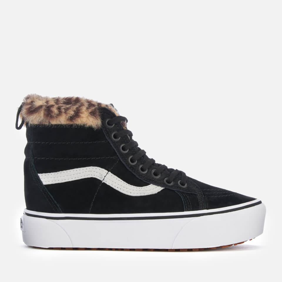 Vans Women's Sk8-Hi Platform Trainers MTE - Black/Leopard Fur Vans Women's Sk8-Hi Platform Trainers MTE - Black/Leopard Fur