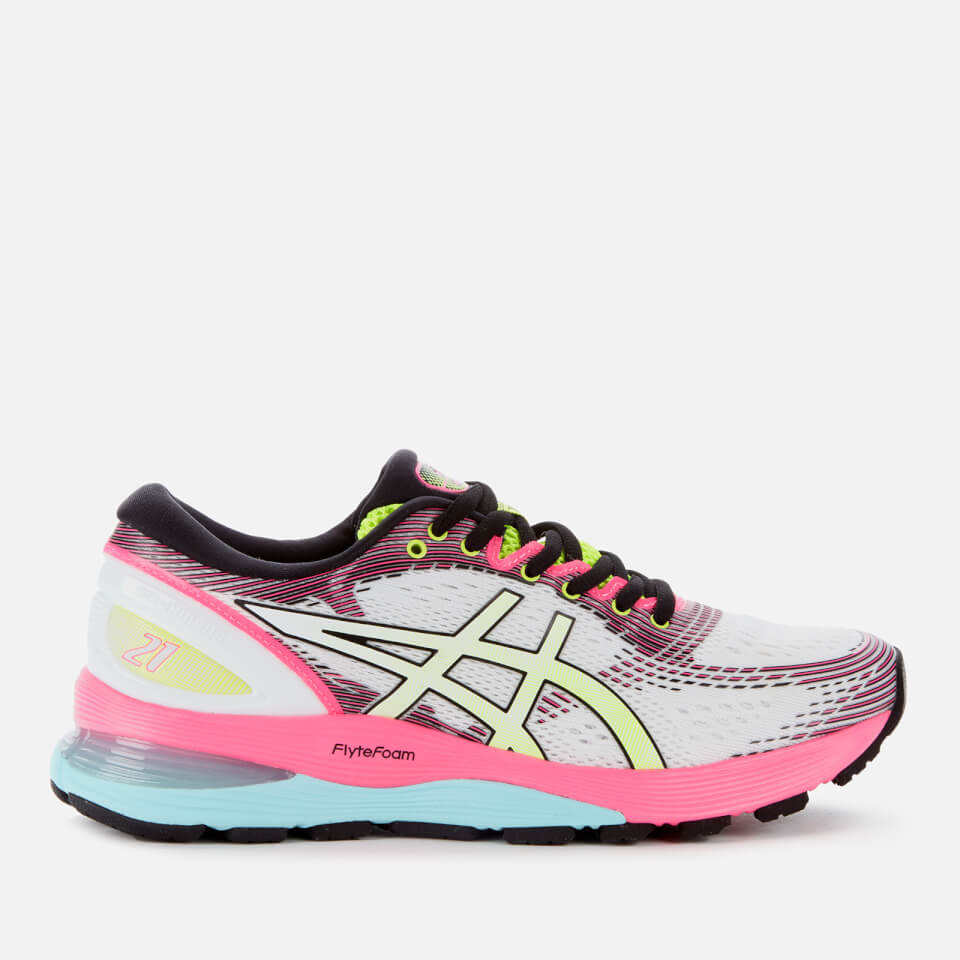 Asics Women's Running Gel Nimbus 21 SP Trainers CreamWhite Asics Women's Running Gel Nimbus 21 SP Trainers CreamWhite