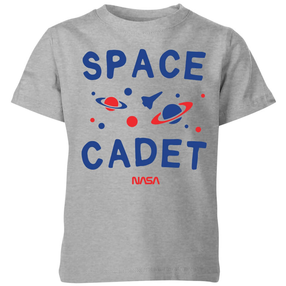 NASA Space Cadets Galaxy Kids' TShirt Grey IWOOT UK