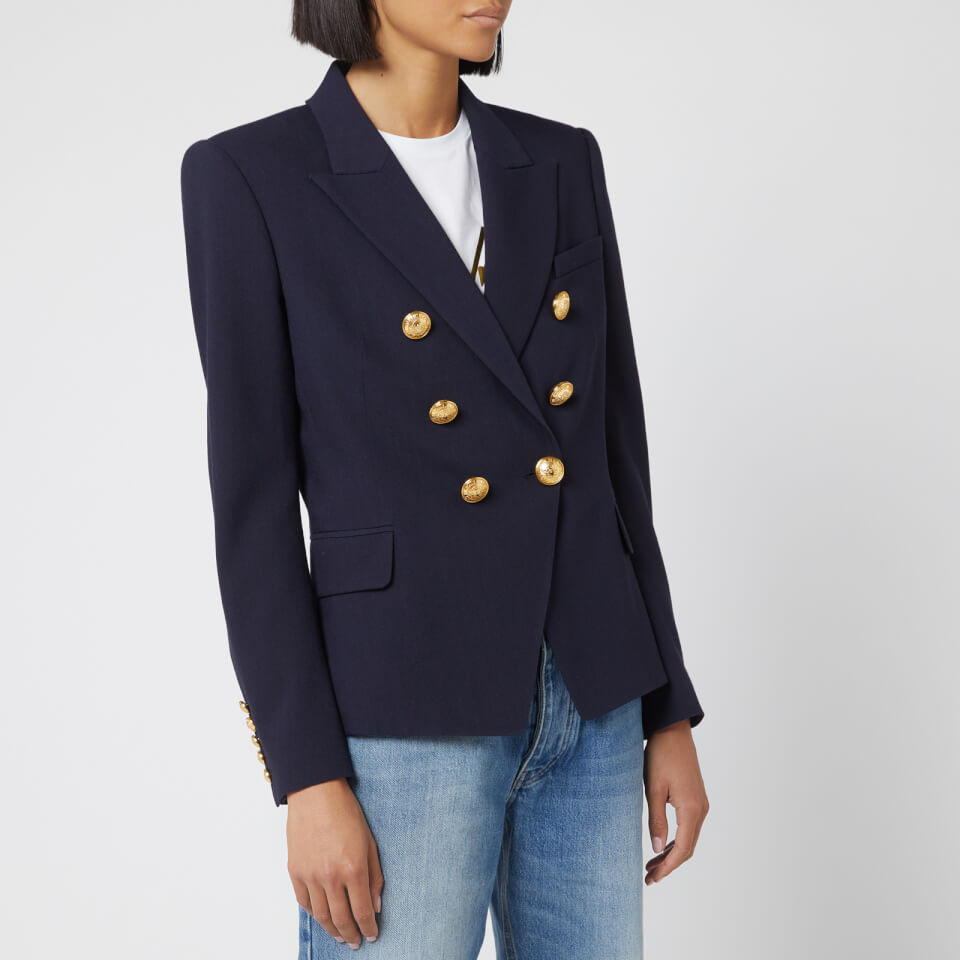 Balmain Women's 6 Button Jacket - Blue - Free UK Delivery Available