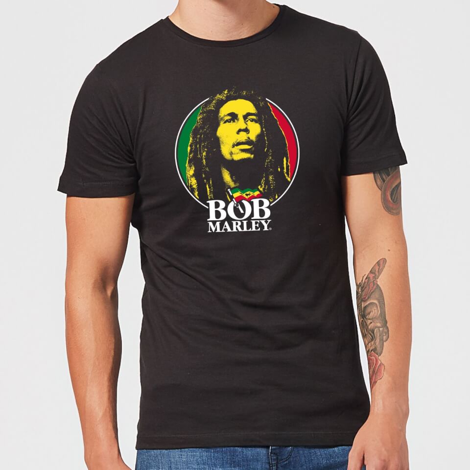 Bob Marley Face Logo Men's T-Shirt - Black Clothing | Zavvi Australia