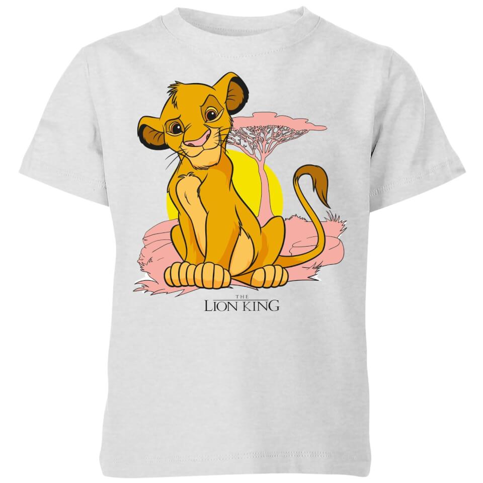 Disney Lion King Simba Pastel Kids' T-Shirt - Grey Clothing - Zavvi UK