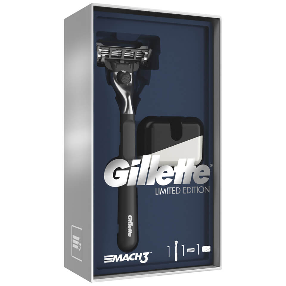 Limited Edition Gillette Mach3 Razor Gift Set Black Gillette UK