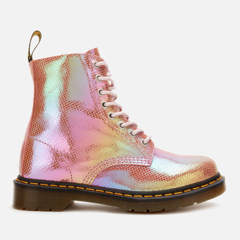 dr martens molly iridescent pink