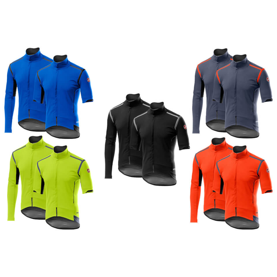 castelli men's perfetto convertible cycling jacket