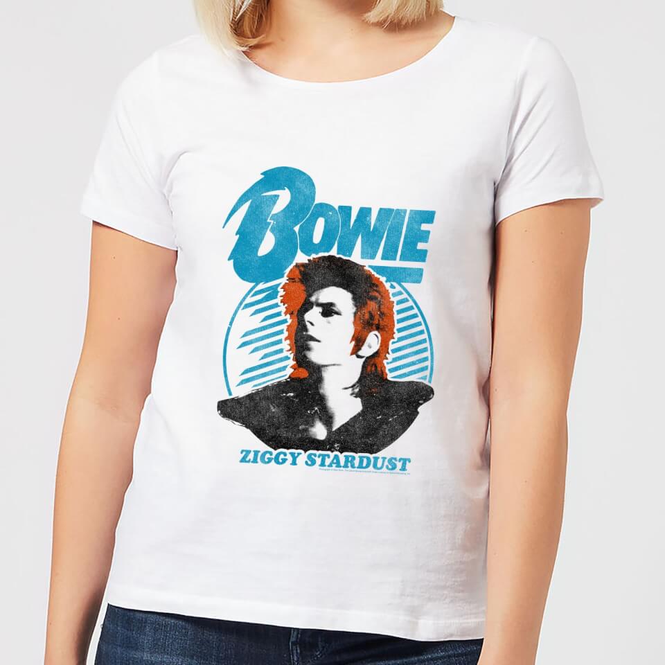 David Bowie Ziggy Stardust Orange Hair Women S T Shirt White