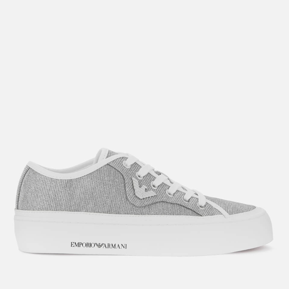 armani glitter trainers womens