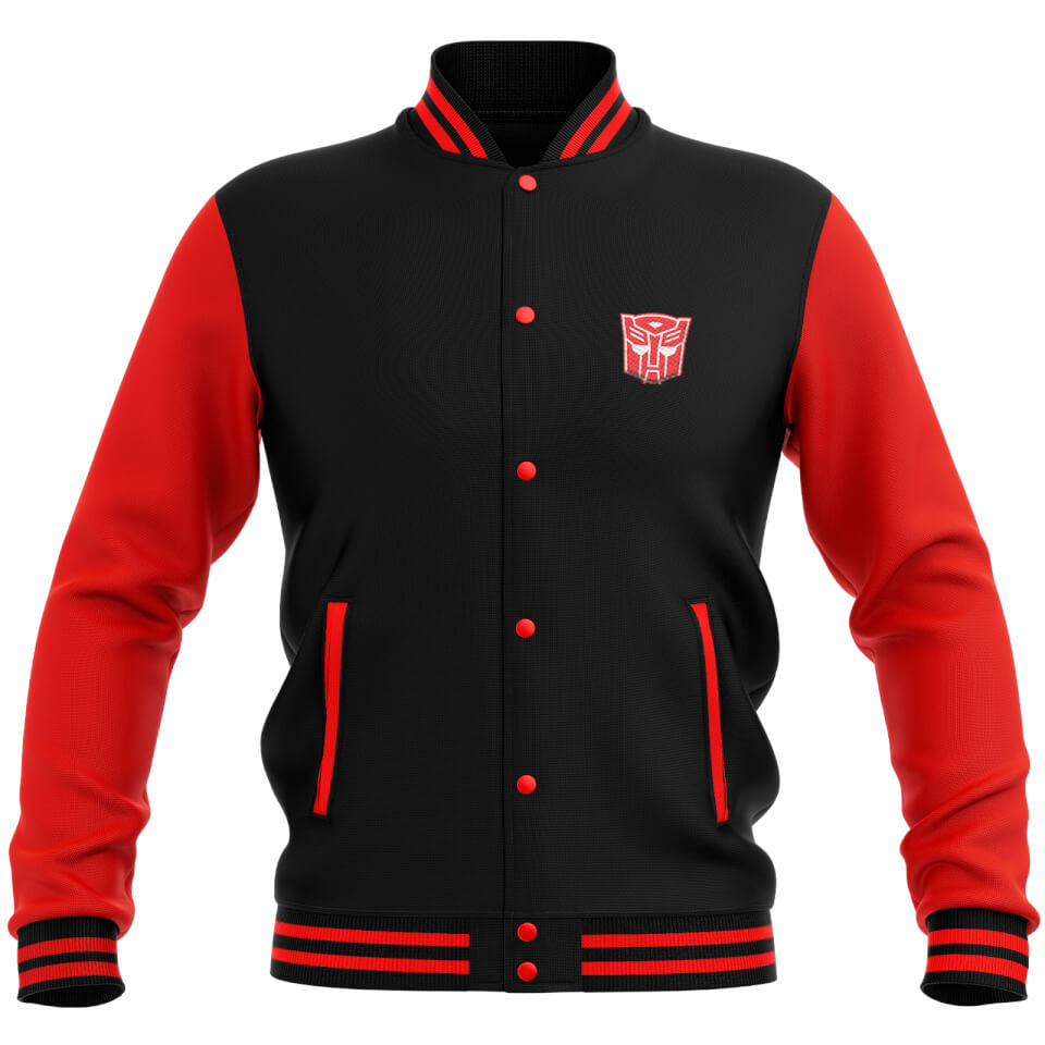 Transformers Autobot Varsity Jacket Black / Red Clothing Zavvi UK