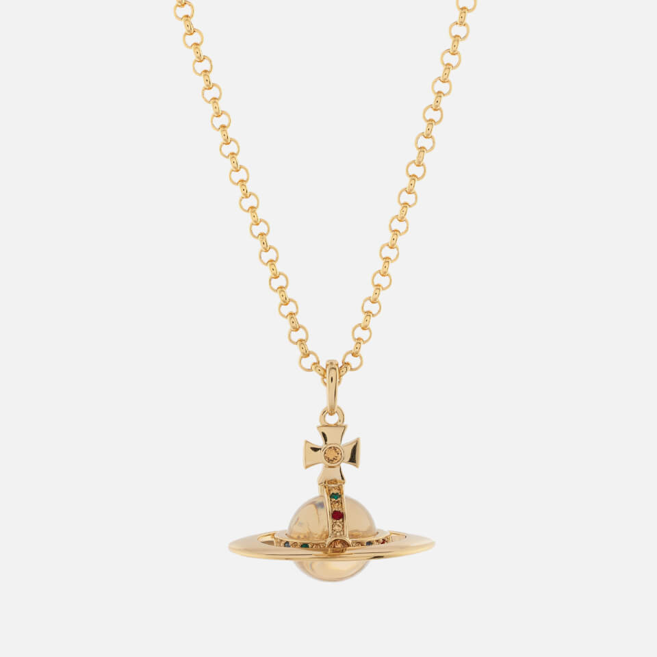 Vivienne Westwood New Small Orb Pendant - Gold | TheHut.com