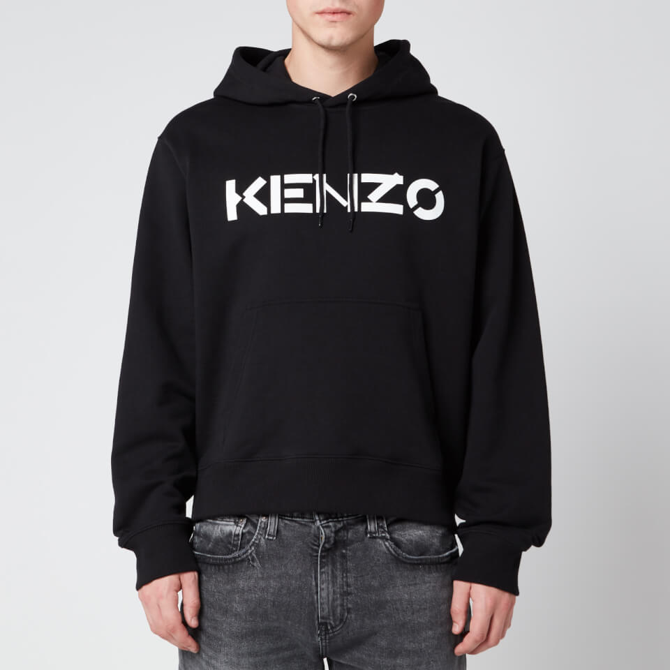 KENZO Men's Bi-Colour Logo Hoodie - Black - Free UK Delivery Available