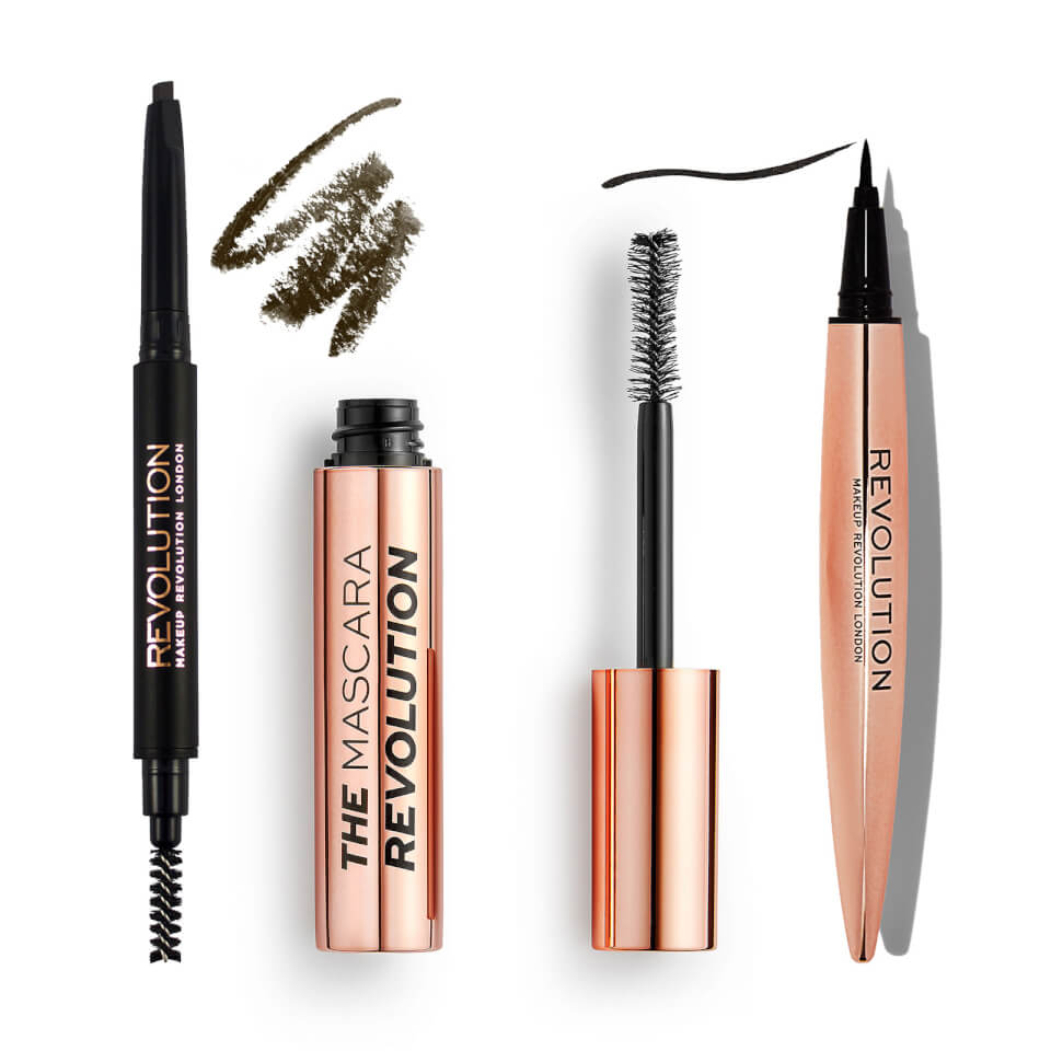 Revolution Mascara + Brow Pencil/Gel + Eyeliner | Revolution Beauty