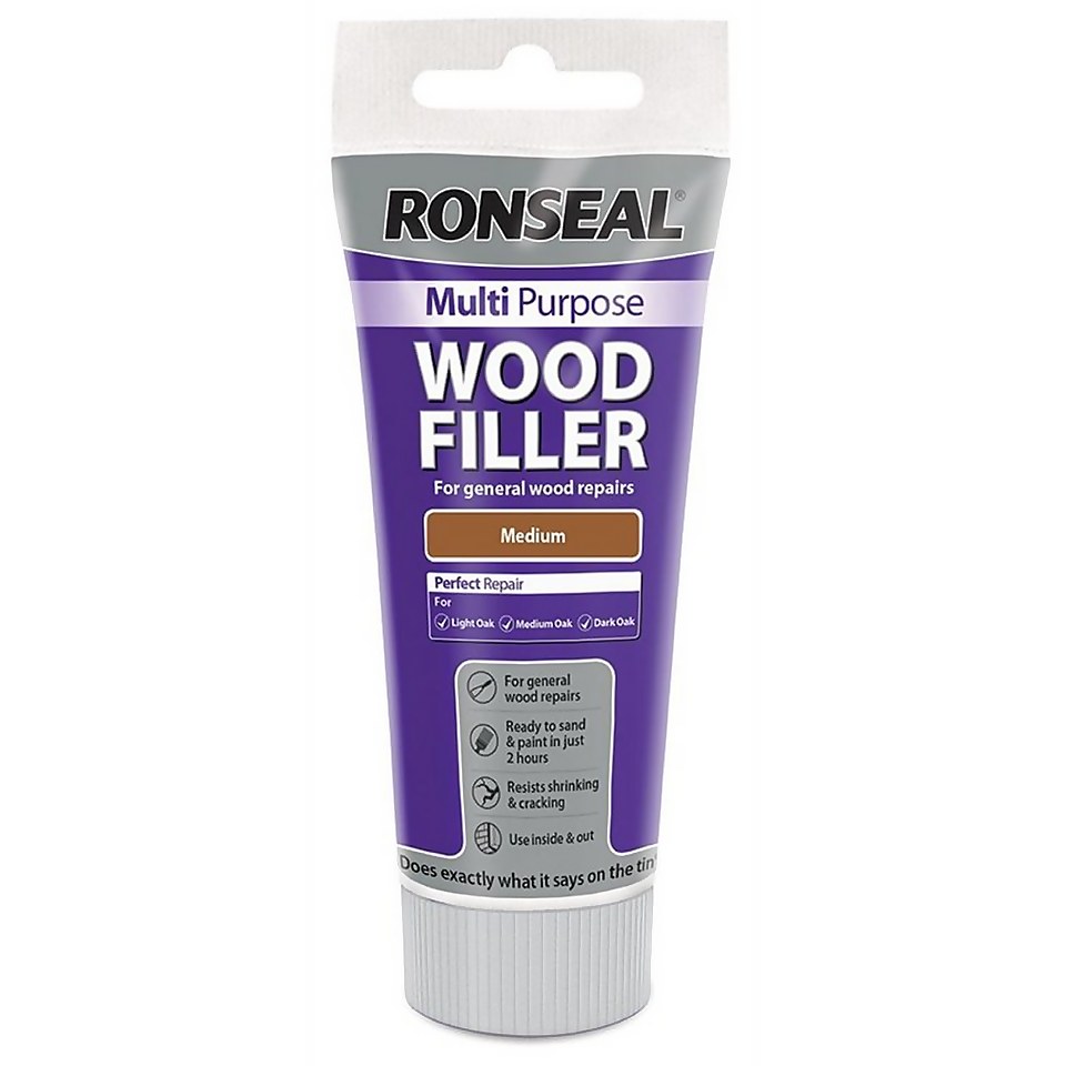 Ronseal Multipurpose Wood Filler Tube Medium 100g
