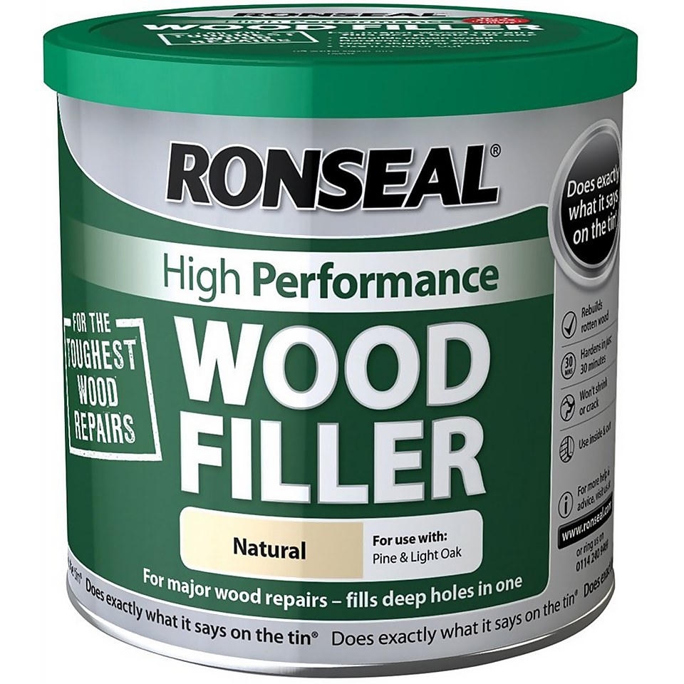 Ronseal High Performance Wood Filler Natural 550g