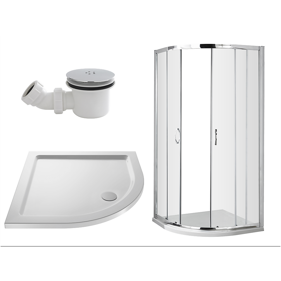 Balterley 900mm Quadrant Shower Enclosure Package (5mm Glass) Homebase