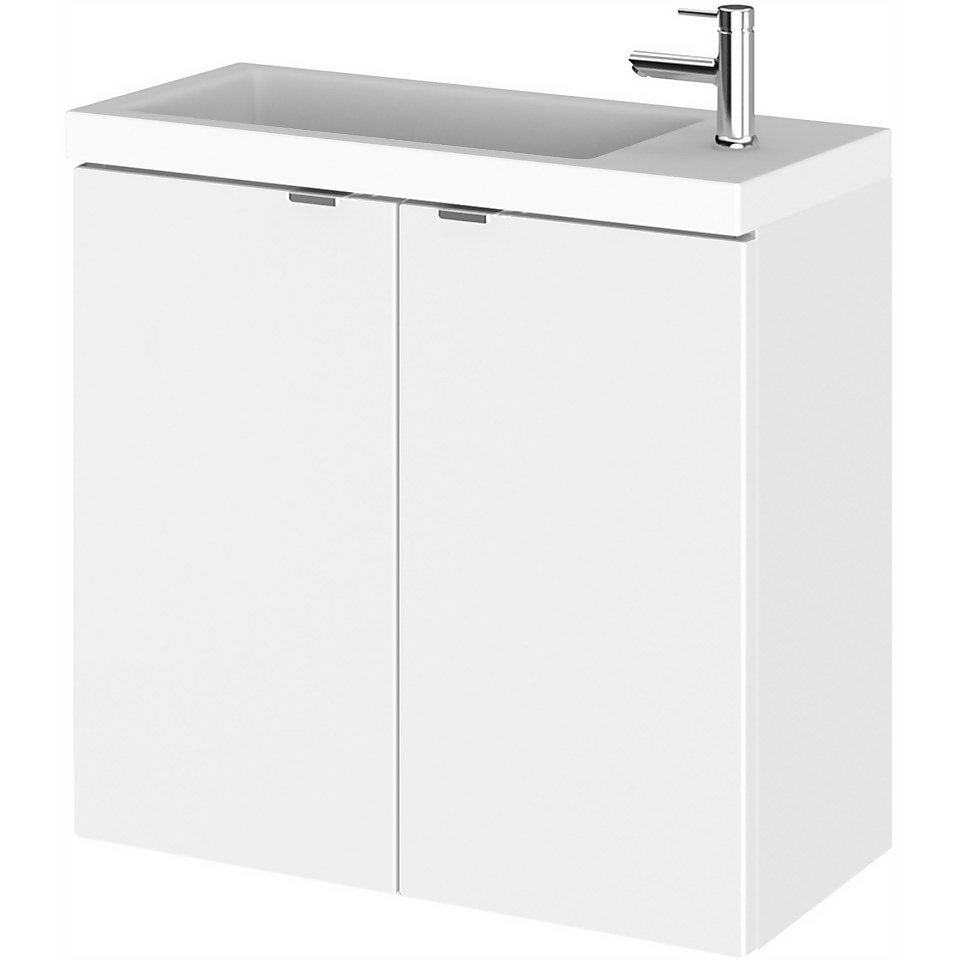 Balterley Dynamic 600mm Wall Hung Compact Vanity Unit with Basin