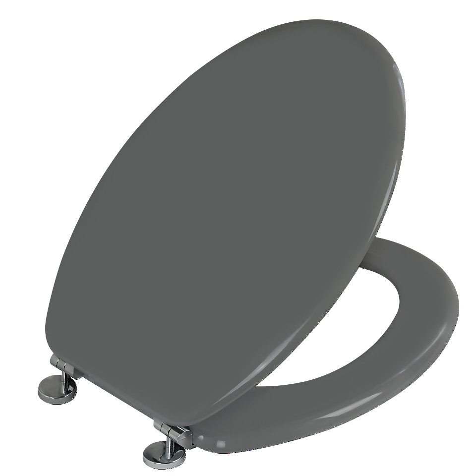 Marlborough Grey Toilet Seat Homebase