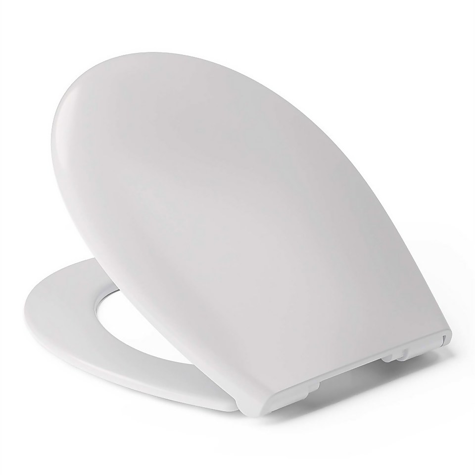 Cedo Soft Close Plastic Toilet Seat White Homebase
