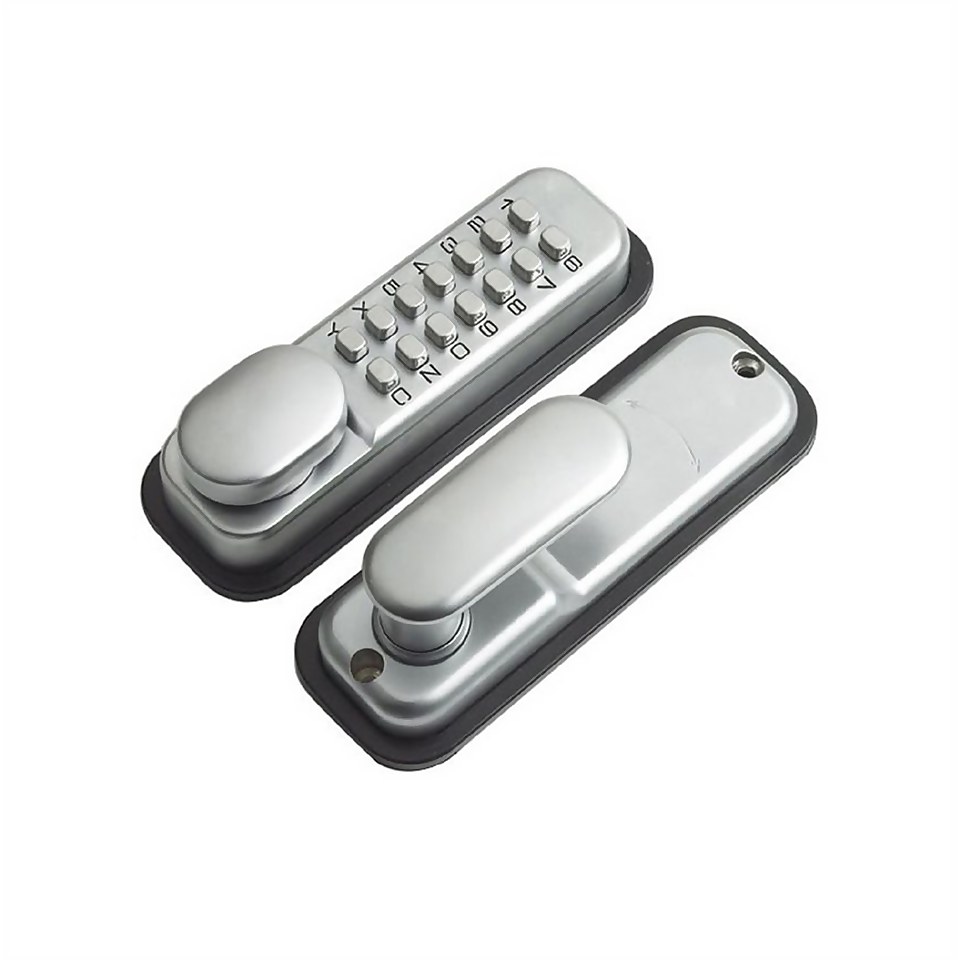 Yale Push Button Door Lock Chrome Homebase