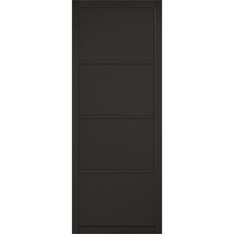 Soho - 4 Panel Primed Black Internal Door - 1981 x 762 x ...